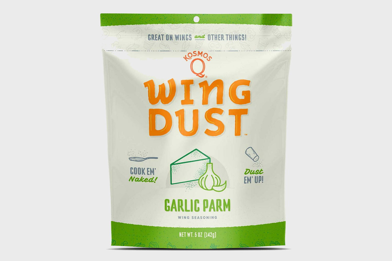 Kosmos Q Wing Dust Varity Pack (Honey BBQ, Garlic Parm, Lemon