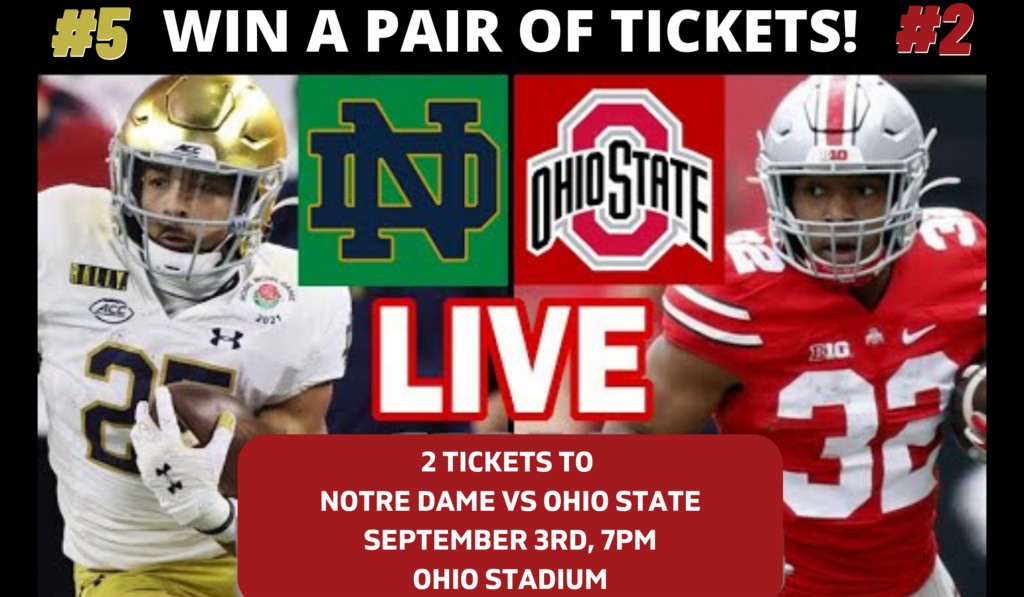 Win osu vs notre dame tickets 