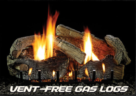 vent-free ventless gas log fireplace inserts