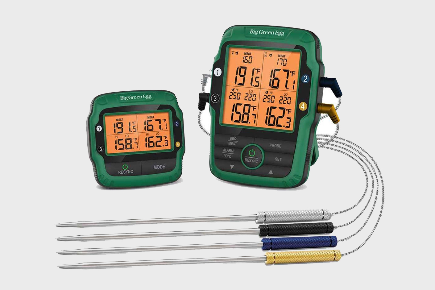 4 probe wireless thermometer for the big green egg grill